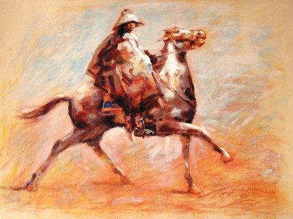 Bosotho Horseman print by Tony Hudson